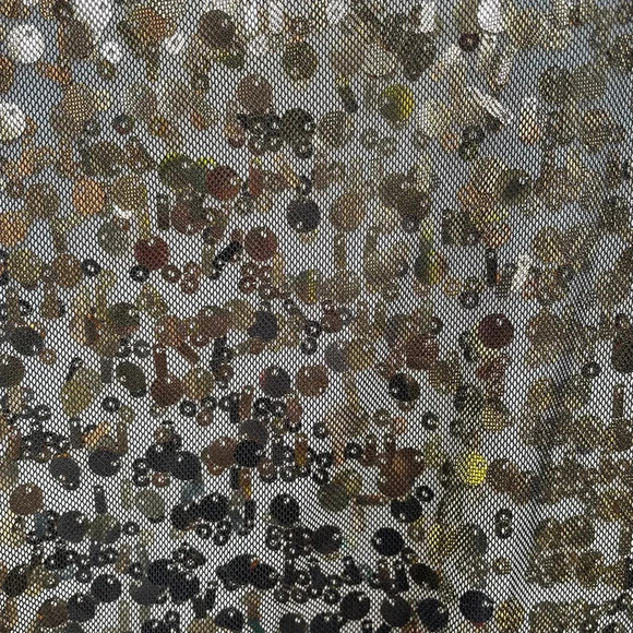 Rag & Bone Bahia Sleeveless Gold Sequin Silk Blouse, Size M - Picture 6 of 11